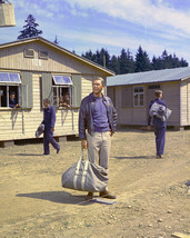 The Great Escape Steve McQueen 16x20 Canvas Giclee holding bag in camp g... - $69.99
