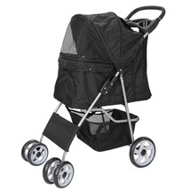 Deluxe Pet Stroller for Dogs and Cats  | 4-Wheeler Travel Carriage with Folda - £55.93 GBP+