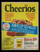 1982 General Mills Cheerios Toasted Oat Cereal Circular Coupon Advertise... - $18.95
