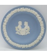 Vintage Wedgwood Jasperware Royal Wedding 1986 White and Blue Trinket Dish  - £11.59 GBP