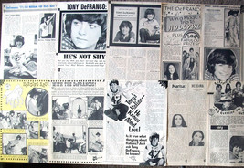 THE DEFRANCO FAMILY ~ Nineteen (19) B&amp;W Vintage ARTICLES frm 1974 ~ B2 C... - £5.89 GBP