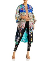 Johnny Was Women&#39;s Flower Panya Mixed Print Kimono Multi Color XS B4HP - $149.95