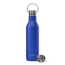 21 Oz Sports Stainless Steel Water Bottle With 2 Lids &amp; Handle: Reusable Triple  - £37.73 GBP
