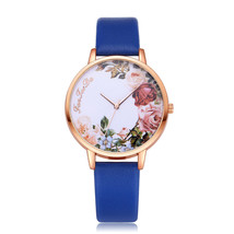 &quot;JANJEEDA&quot; Pastoral style flower pattern thin strap quartz watch - £11.16 GBP