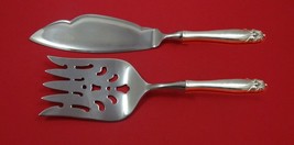 King Christian by Wallace Sterling Silver Fish Serving Set 2 Piece Custom HHWS - $132.76