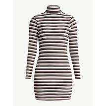 No Boundaries Women’s Turtle Neck Mini Dress, Striped Size XS(0-2) - $18.80