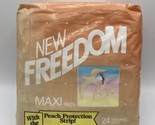 Vintage Kotex Freedom Maxi Pads 24 ct 1982 with Peach Protection Strip B... - £29.34 GBP
