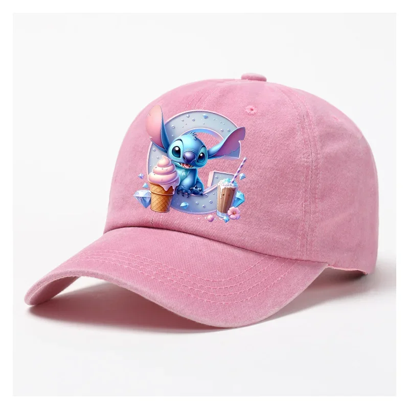 Lilo Stitch Anime Letter A-Z Baseball Cap Women Adult Summer -Adult SDZ2945 - $6.50