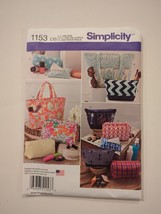 Simplicity 1153 Tote Bag, Purse, Cosmetics Cases &amp; Tissue Case UNCUT Pattern - £8.22 GBP
