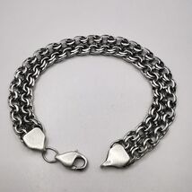 925 Sterling Silver Bracelet | Handmade Solid Silver Jewelry 28.54g | Cl... - $328.00