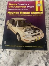 Haynes # 92036 Toyota Corolla &amp; Geo Chevrolet Prizm Repair Manual 1993 t... - £9.27 GBP