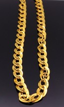 22 K Genuine Very Heavy Double Link Chain Unique Special Handmade Design Chain - £4,996.31 GBP+