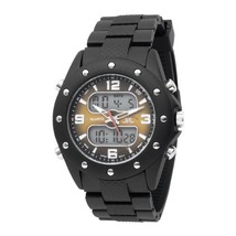 U.S. Polo Assn. Men&#39;s US9033 Analog-Digital Brown Dial Black Rubber Strap Watch - £39.80 GBP