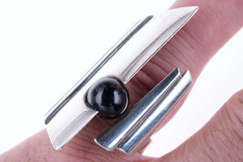 sz7.5 Large Retro sterling modernist ring - $192.31