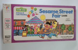 Vtg 1976 Sesame Street Fair A Game of Color Matching MB 4633 - COMPLETE - £23.66 GBP