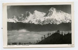 Mt Everest from Sandakphu Real Photo Postcard by D Sinsmoto - £9.49 GBP