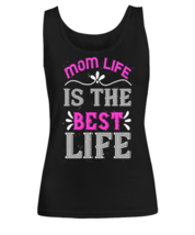 Mom TankTop. Mom life is the best life. Black-Womens TankTop  - £16.19 GBP