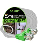 Cat6 Outdoor Ethernet Cable 150 Feet CCA Copper Clad Waterproof Direct B... - £55.88 GBP