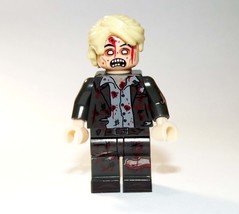 Businessman blond Zombie Horror Movie Building Minifigure Bricks US - £5.89 GBP