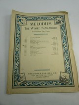 Melodies the World Remembers On Wings of Song Piano Sheet Music 34406 Vi... - $17.81