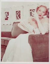 Marlene Dietrich classic pose in white gown seated smoking cigaretteholder 8x10 - £7.09 GBP