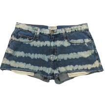 Current/Elliott The Boyfriend Short Booty Denim 27 Blue Indigo Painted S... - £38.77 GBP