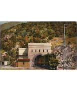 Postcard Brique Entreel du Simplon Tunnel Railroad Electric Switzerland - £6.29 GBP