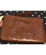Patricia Nash Cassini Tooled Leather Wristlet - Florence - NWT! Brown - $64.95