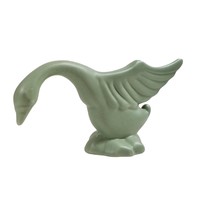 Vintage Haeger Pottery Swan Figurine Pastel Green  Hollywood Regency Duck Bird - £14.90 GBP