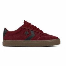 Converse Courtlandt Low Mens Casual Shoe Size 7M 8.5W Colors Burgundy &amp; ... - £41.21 GBP