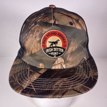 Red Wing Cap Irish Setter Adjustable Embroidered Camo Hat Trucker Mesh - £22.88 GBP