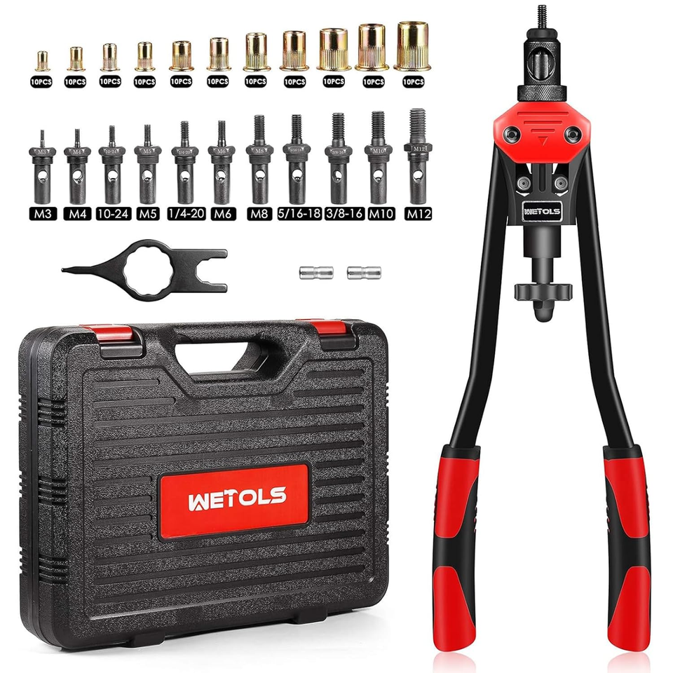 6&quot; Rivet Nut Tool, Professional Rivet Nut Tool Kit with 11 Metric &amp; Inch... - $142.14
