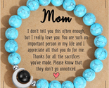 Mothers Day Gifts for Mom from Daughter Son - Natural Stone Mom Bracelet... - £21.99 GBP