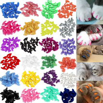 Cat Soft Claws Nail Caps Covers 140pcs Colorful Pet Nails Extra Small Size XS - £12.65 GBP