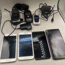 Lot of 7 Smartphones for Access - Samsung  LG Siemens ZTE  Parts &amp; Cracke - $716.07 MXN