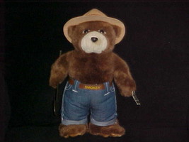 13&quot; Talking Smokey The Bear Plush Stuffed Toy With Tags Shovel and Outfit  - £77.39 GBP