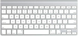 Apple Wireless Keyboard with Bluetooth MC184LL/A, Silver - $64.34