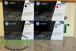 (Lot of 4) HP LaserJet 643A B/C/M/Y Toner for HP LaserJet 4700 - £178.48 GBP