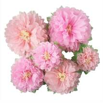 Pink Paper Flowers for DIY Flower Wall - £24.04 GBP