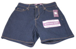 Gloria Vanderbilt Comfort Stretch High-Rise Shorts Dark Wash Jean Shorts... - £21.62 GBP