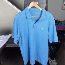 Tommy Bahama Casual Pique Polo Golf Shirt with Marlin Logo Blue Men&#39;s Si... - $28.05