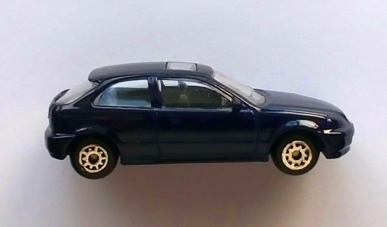Primary image for Maisto Die Cast Mid to Late 1990's Honda Civic Si Hatchback Car DARK BLUE Rare.