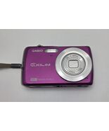 Casio Exilim EX-Z35 12.1MP Digital Camera Pink Charger w Cord Battery 3x... - $73.25