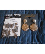 Beautiful Cousin Designs by Me Charms 10 pcs &amp; Jules pierced Seashells E... - £8.56 GBP