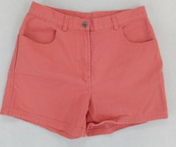 Vintage Christopher &amp; Banks Women&#39;s Pink Coral Regular Shorts High Waist Size 8 - £8.93 GBP