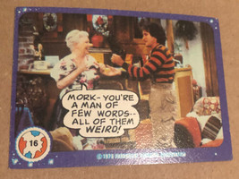 Vintage Mork And Mindy Trading Card #16 1978 Robin Williams - £1.54 GBP