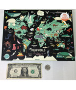 MUDPUPPY Your World 1000 Piece Jigsaw Puzzle World Map - £16.99 GBP