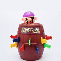 pop up game jumping pirate barrel children tricky toy - £10.36 GBP