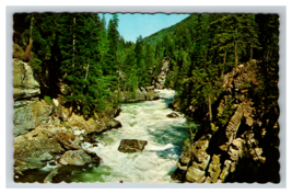 Mountain Stream In The Canadian Rockies Landscape Postcard Unposted - £3.86 GBP