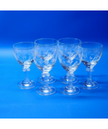 Mikasa PARTHENON 6&quot; Crystal Wine Glass Goblet - Set Of 6 - RARE ETCHED P... - $765.48 MXN